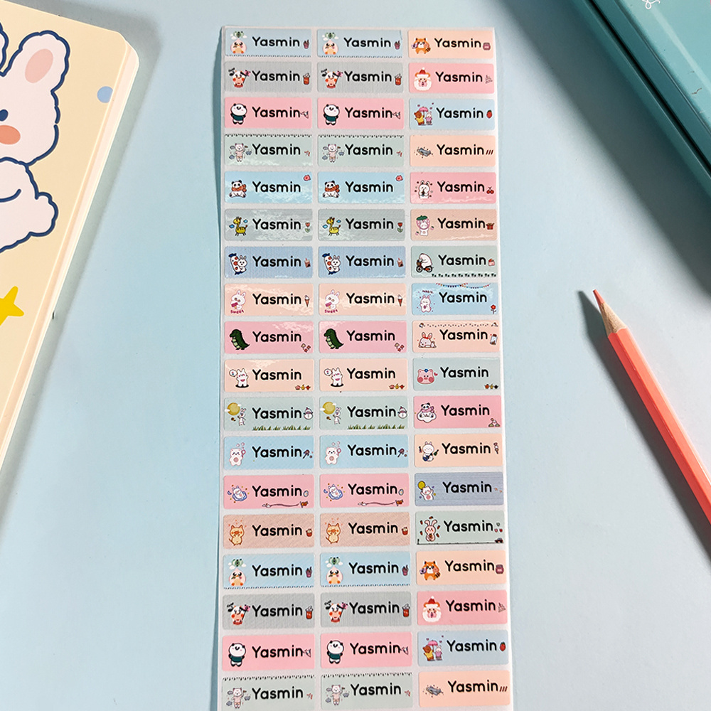 

Personalized Name Stickers: Waterproof Tag Stationery - 60/120/180/240 Pcs - Customizable Labels - Artistic Design - Gift Packaging Labels - Mixed Colors