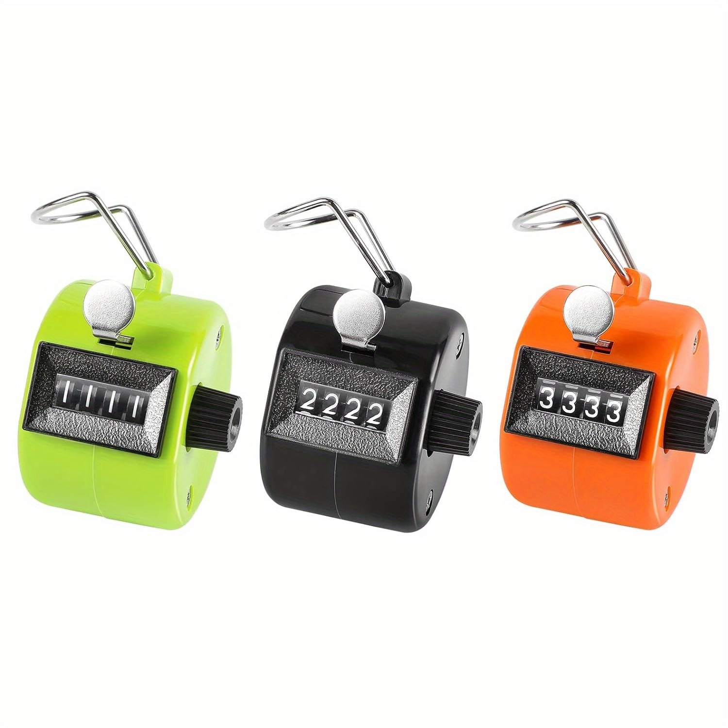 

3pcs Handheld Counters - 4- Mechanical Clicker For , Knitting, Fishing & Golf - , No Battery Needed