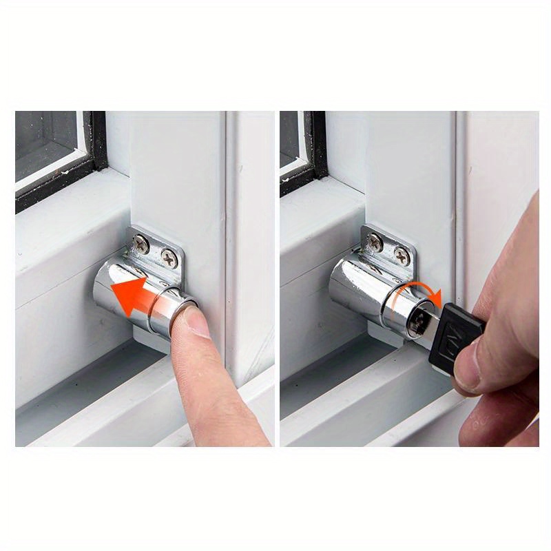 

1pc Lock With 2 Keys - Easy-to-install, Antitheft Sliding Door Security Solution, Fit For , Door Locks For Home