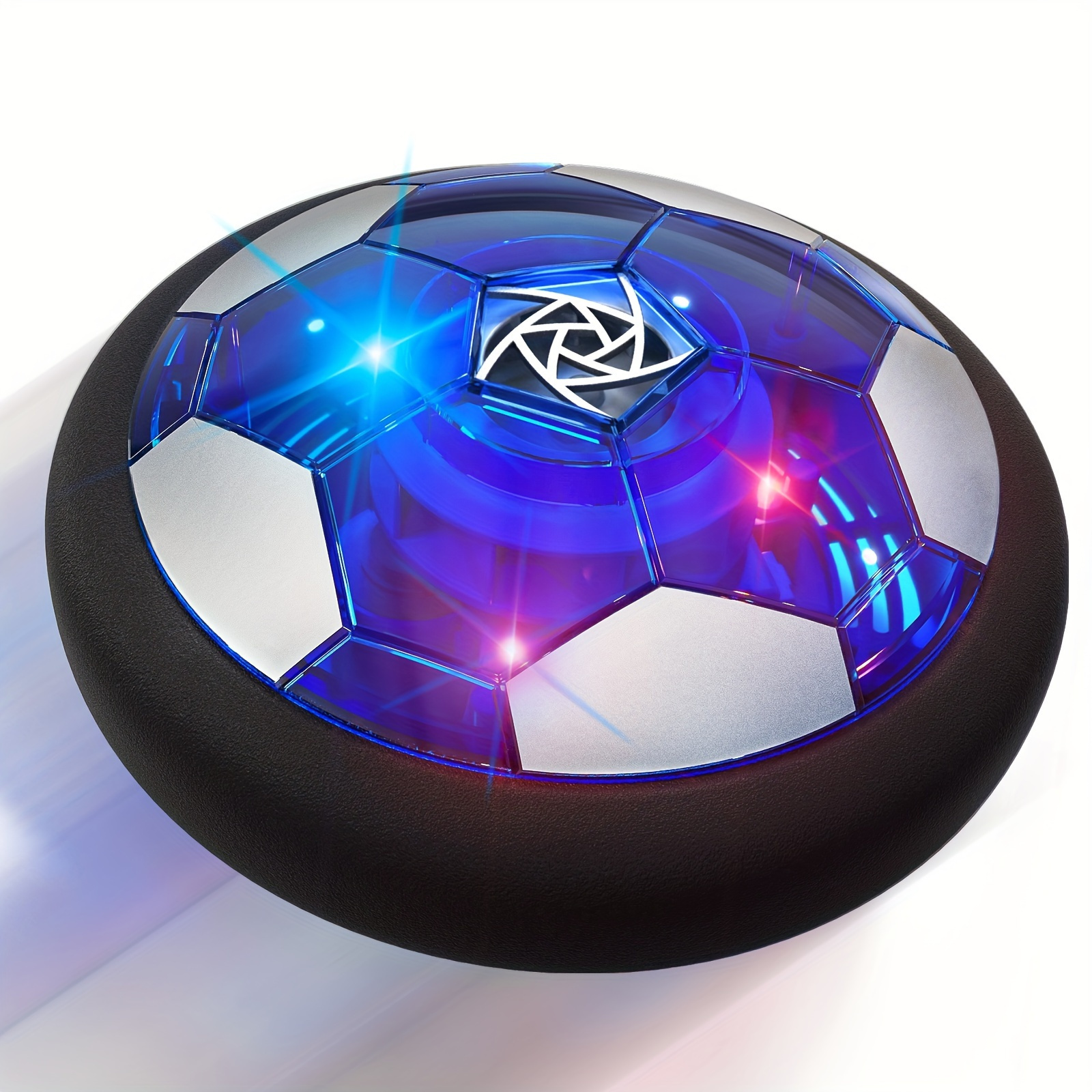 TEMU Newest Hover Soccer Ball For , Rechargeable Air Floating Soccer Ball With Led Light And Foam Bumper, Soccer Gifts