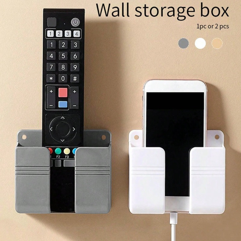 

Self-adhesive Wall Mount Phone Holder: Plastic, Waterproof, Suitable For Bedroom, Kitchen, Bathroom