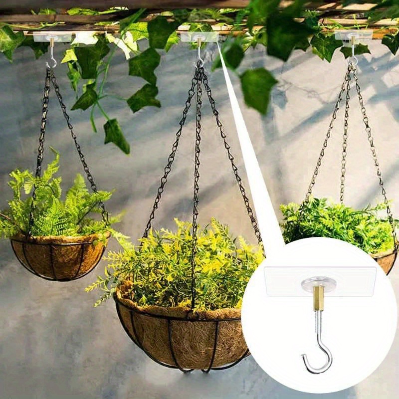 4pcs metal ceiling hooks wall mounted hanging - Temu