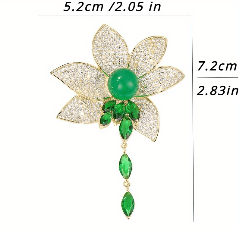 elegant for lotus deluxe   pendant brooch for women delicate high quality plant set dress corsage gift details 5