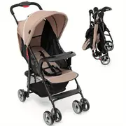 lifefzeal foldable lightweight baby stroller kids travel pushchair 5 point safety system details 0