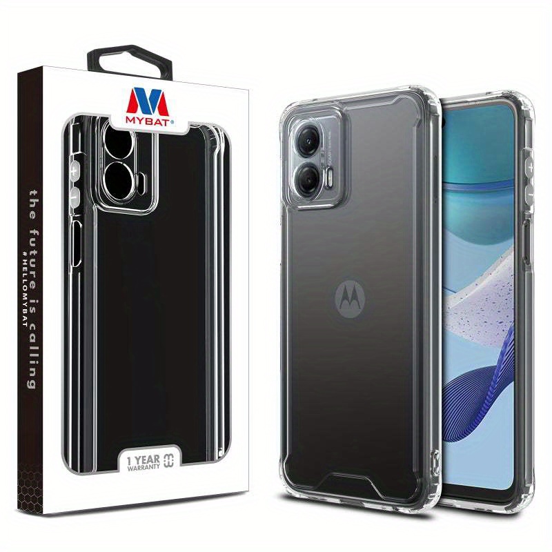TEMU Sturdy Gummy Cover For Motorola Moto G 5g (2023)- Transparent Clear/transparent Clear