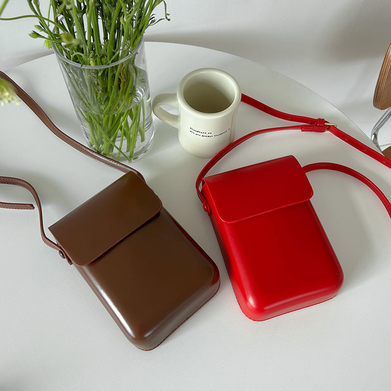 

Women's Pu Leather Mini Crossbody Cell Phone Purse, Fashionable Small Messenger Bag With Adjustable Strap