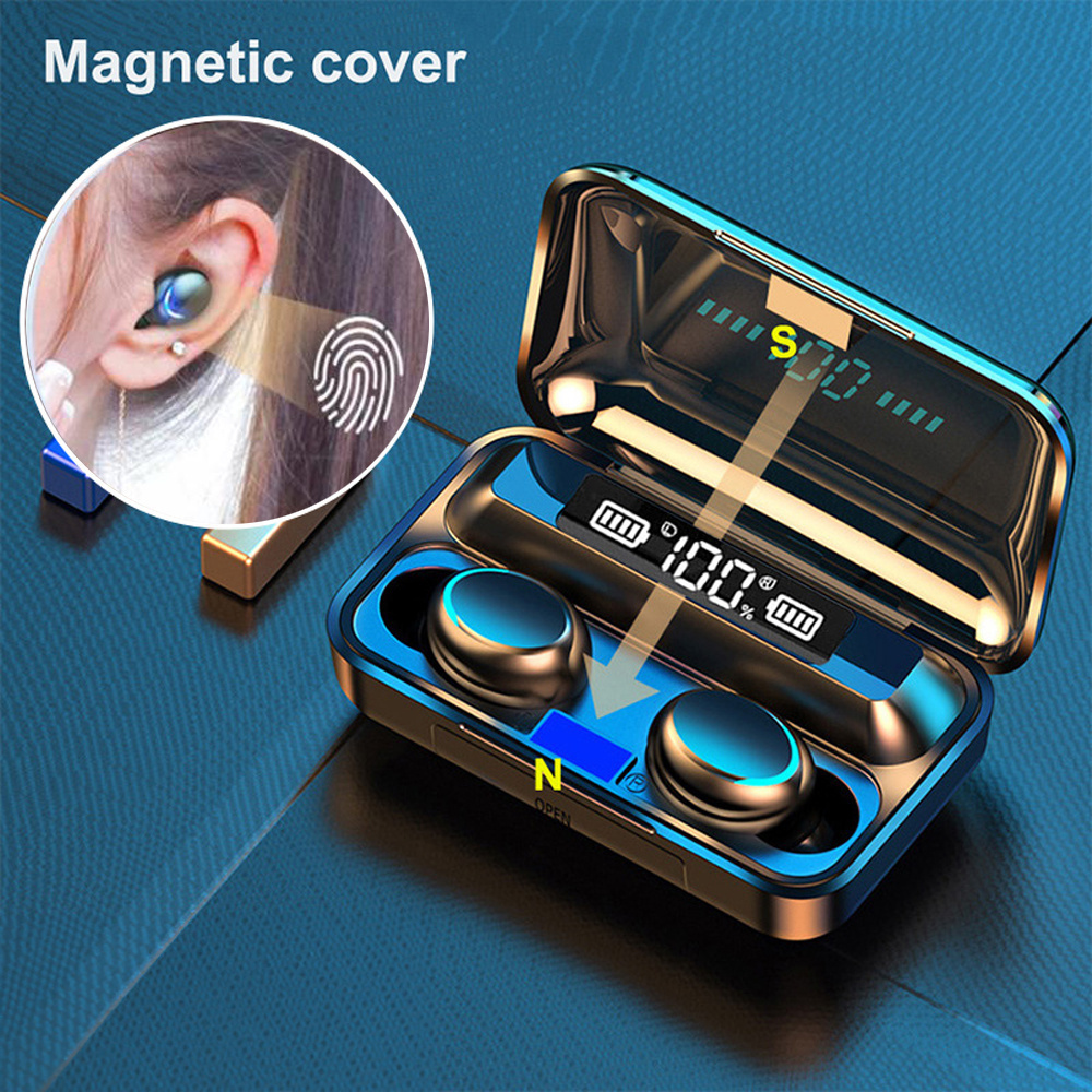 

New Wireless Earphones With Mirror Digital Display, Hifi Sound Quality High Power Function For In-ear Wireless Earphones, High-definition Voice Touch Operation, The Best Daily Choice