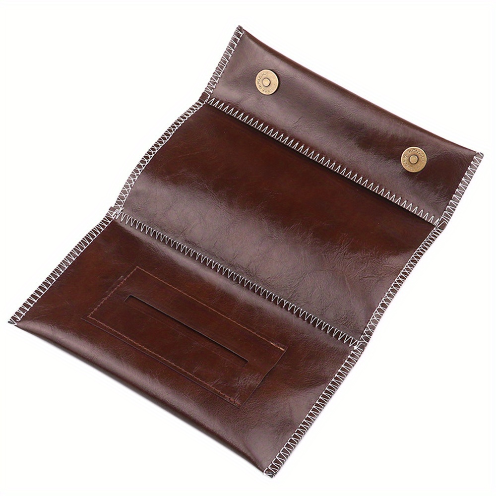 zipper tobacco pouch a portable leather tobacco pouch a zipper designed hand