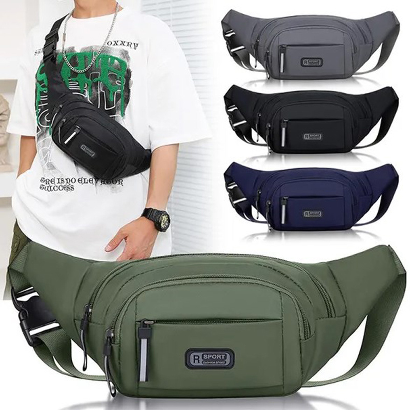 

1pc Waist Bags For Men Women Fanny Pack For Hiking Travel Camping Running Sports Outdoors, Money Belt With Adjustable Strap Shoulder Hip Belt Bag Sport Travel