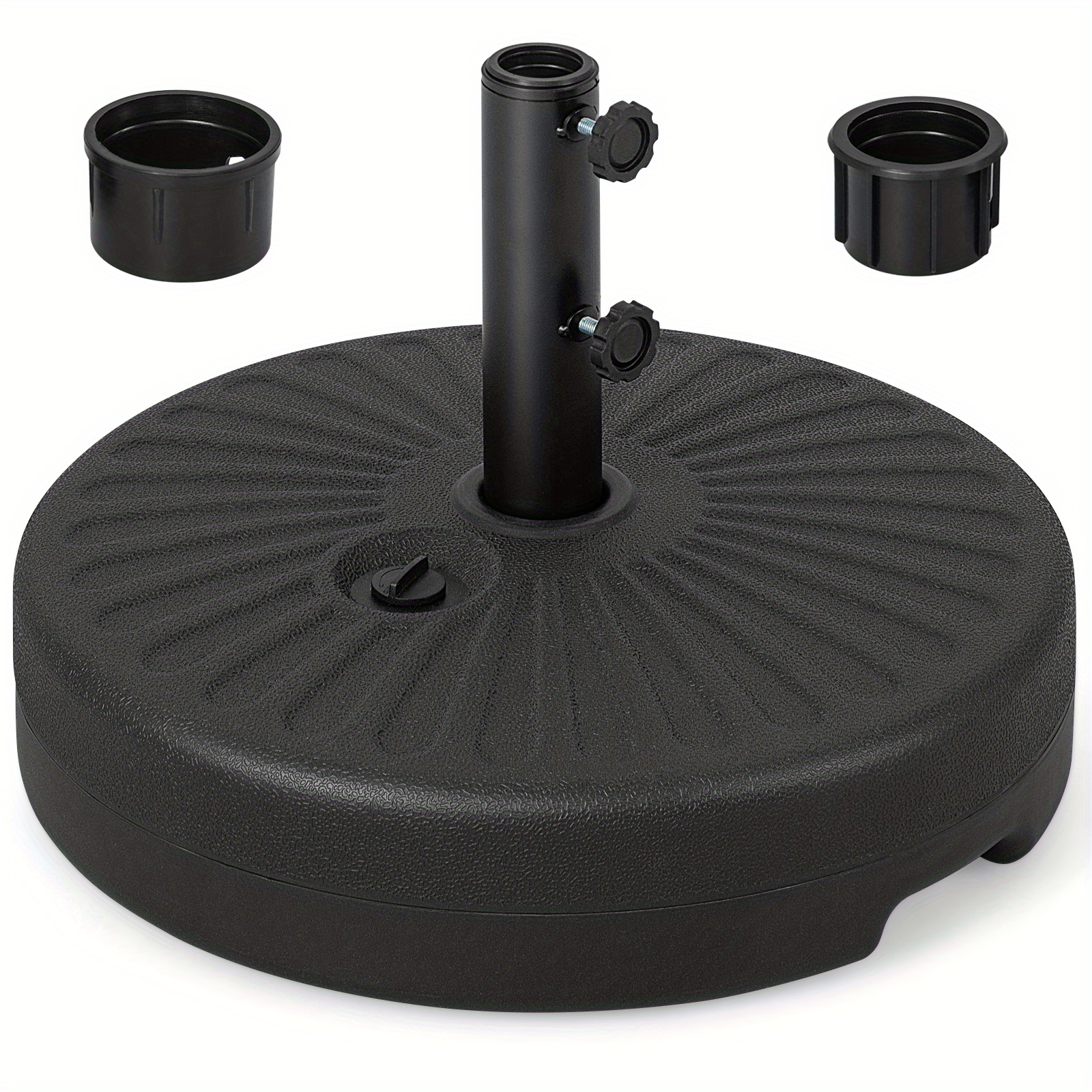 

Lifezeal Patio 19.5" Fillable Round Umbrella Base Stand Holder Heavy-duty Pole 1.5"/1.9