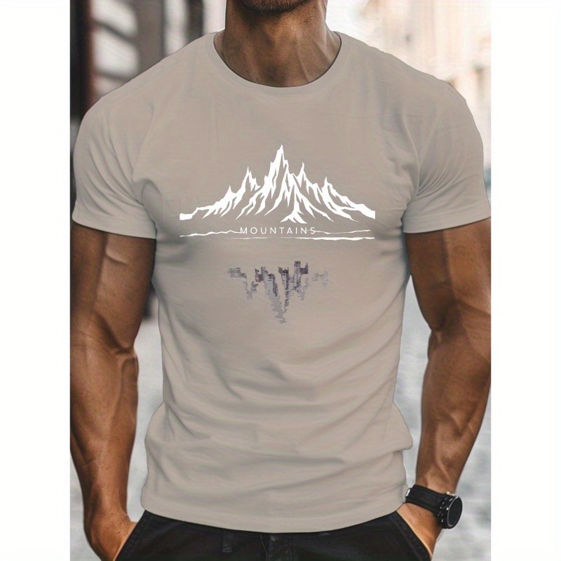 

Illustration Of A Print On 's Round Crew Neck Short Sleeve T-shirt, A Casual And Comfortable Lightweight Top Summer.