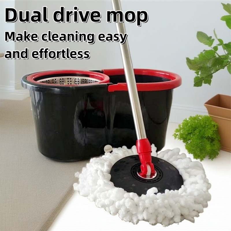 easy   mop set with   wheels versatile wet dry use for home bathroom living room and outdoor cleaning details 1