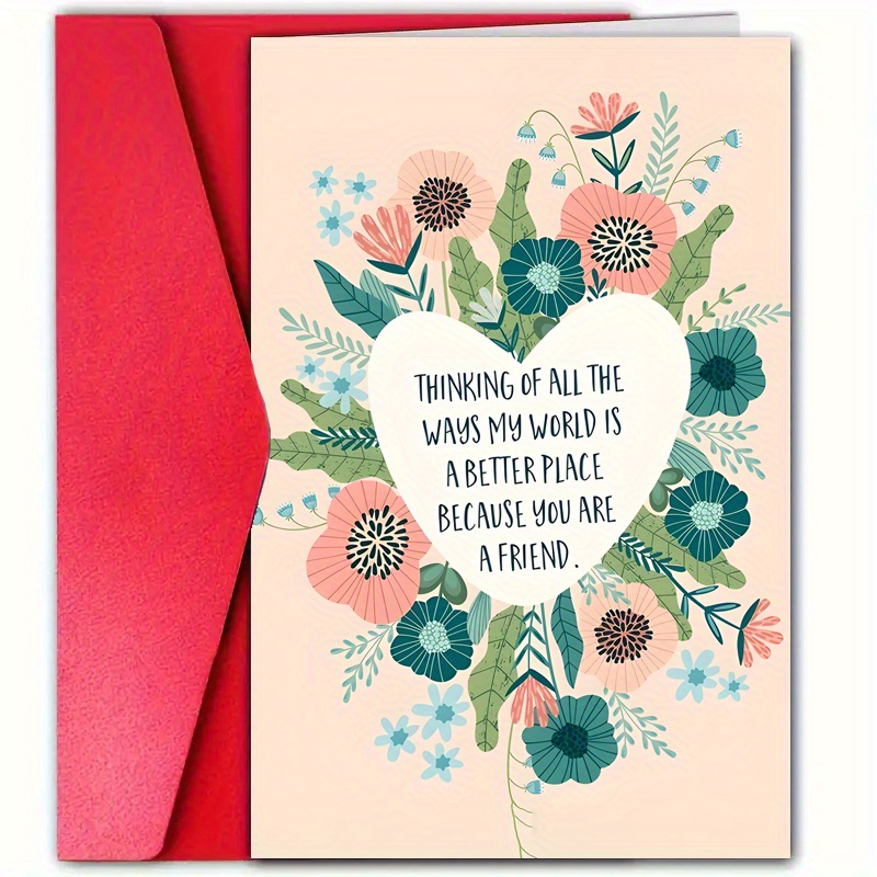 

Inspirational Encouragement Card With Envelope (4.7" X 7.1") - Perfect For Friends, Family, And Loved Ones - Boosts Mental Health & Emotional Support