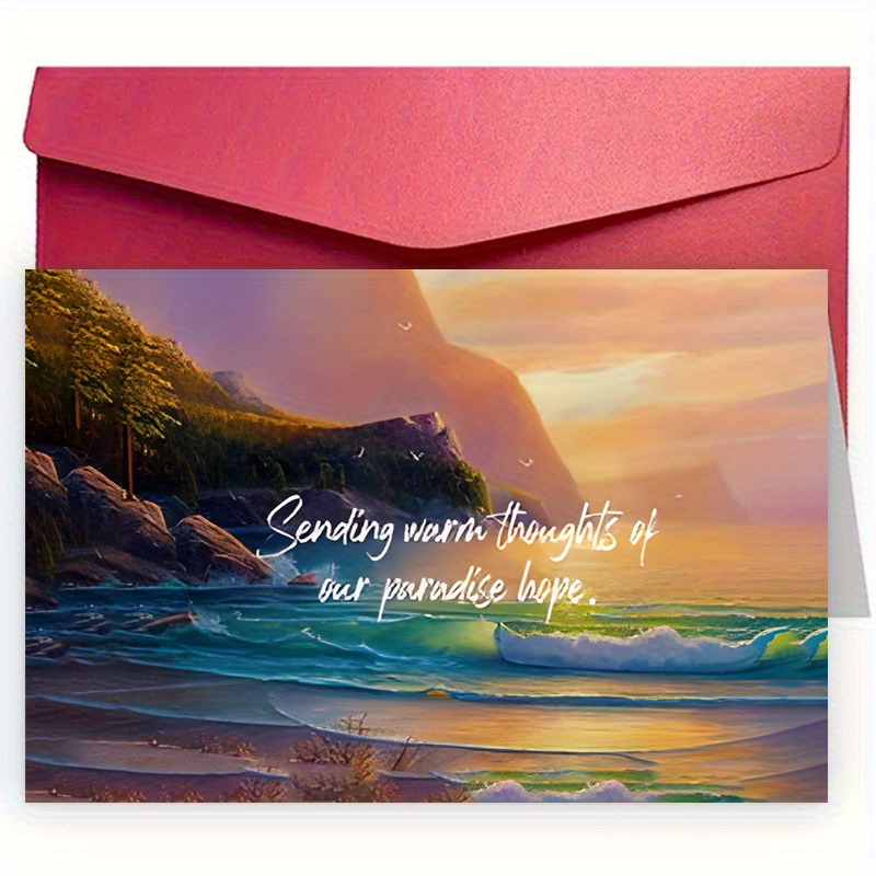 

Uplifting Encouragement Card With Envelope - 4.7x7.1in/12x18cm - Mental , Emotional , Happiness & Optimism - 300gsm, Cardx1, Envelopex1