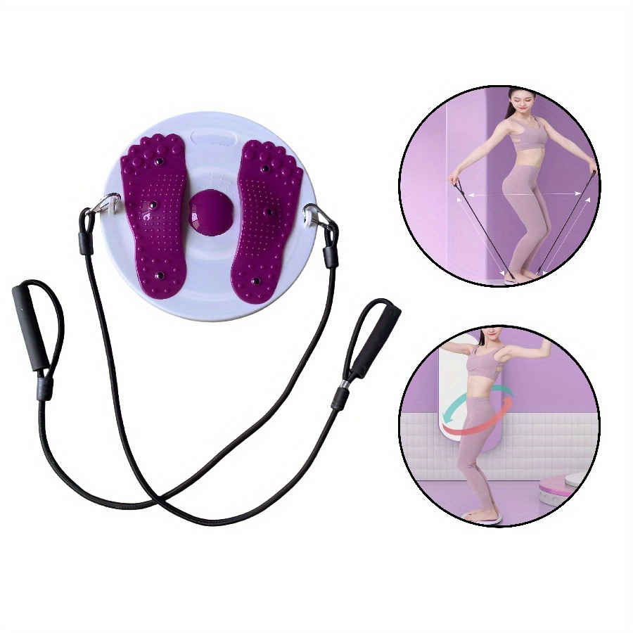 

Portable Waist Twisting Disc With Foot Massage - Magnetic Tension Fitness Equipment For Slimming & Toning