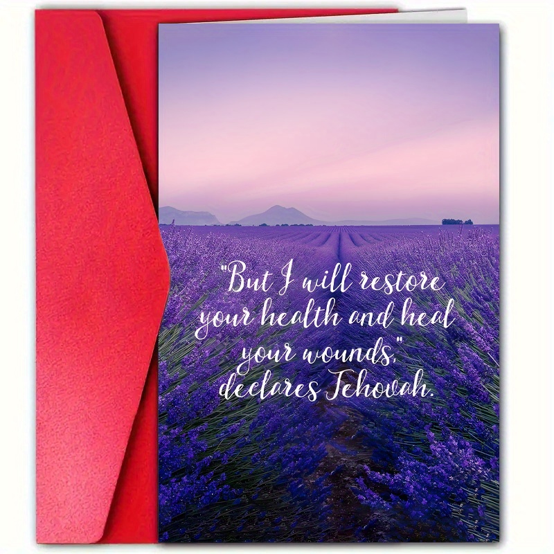 

Uplifting Encouragement Card With Envelope - 4.7x7.1in/12x18cm - 300gsm - Cardx1 - Envelopex1 - Inspire Positivity And Mental