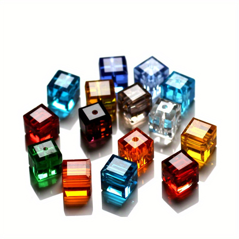 Image of 100/50/30pcs Multicolor Zirconia Beads - Sparkling Loose Spacer Gems For Jewelry, Ideal For Bracelet Making, Phone Chain Making Additions 2mm/4mm/6mm/8mm