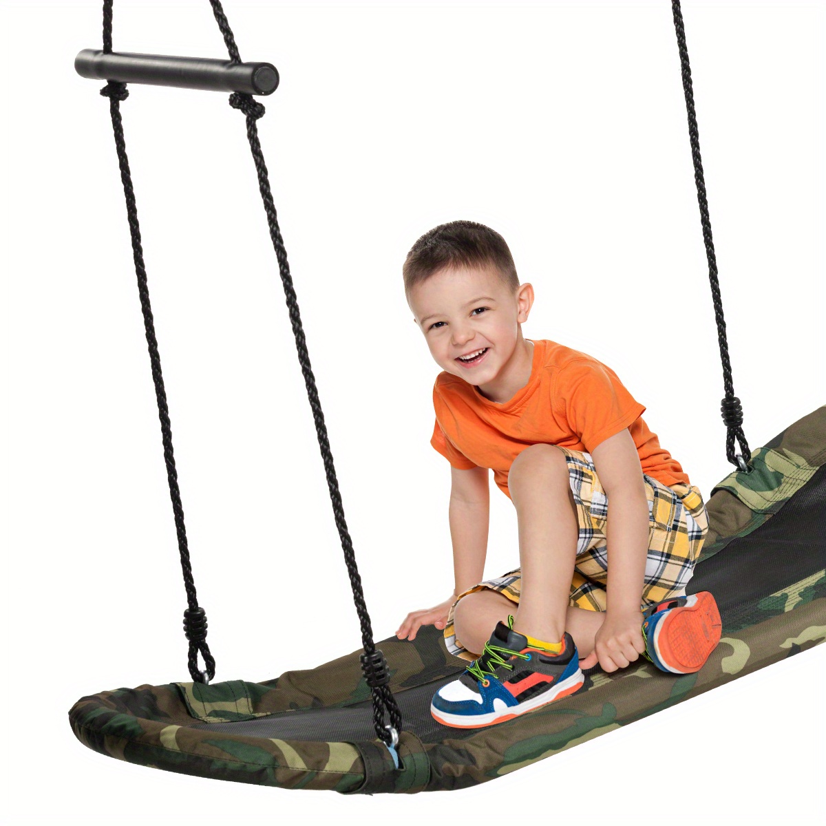 

Lifezeal Saucer Outdoor Adjustable Oval Platform Swing Set W/ Handle