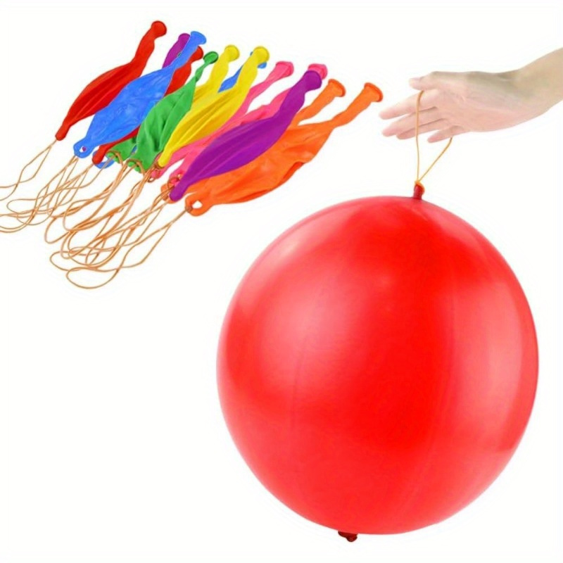 

Colorful Punch Balloons, Heavy Duty Punching Balloons With Rubber Bands, Birthday Decorations, Party Bag Fillers, Fun Outdoor Toys, Party Favors, Novelty Stuff, Creative Gift
