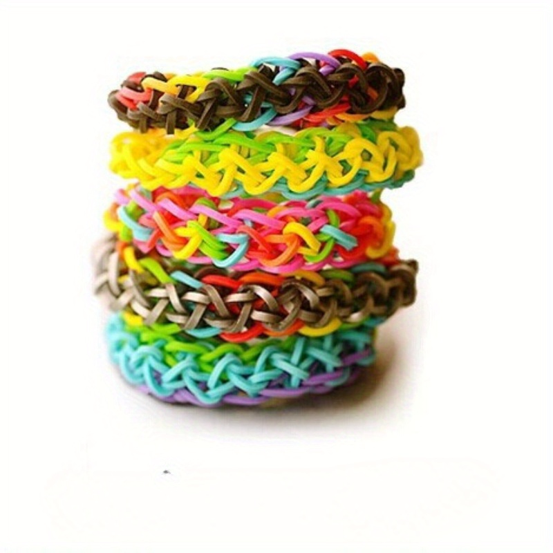 

Ensemble de fabrication de bracelets DIY avec crochets en plastique, outil d'artisanat en bandes élastiques pour tisser des bracelets - Ensemble d'accessoires ciel pour la création de bijoux créatifs