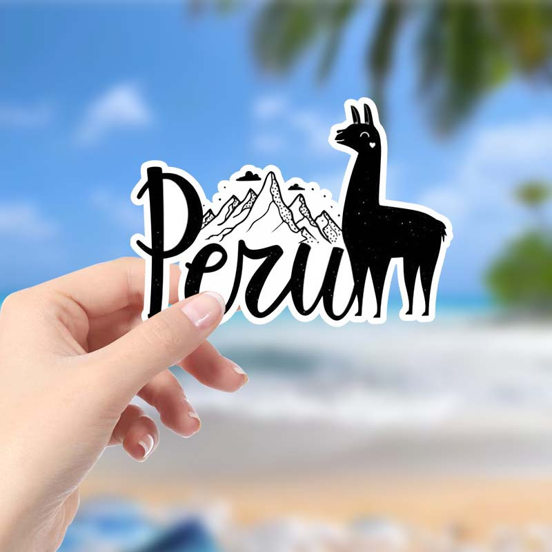 

1pc Llama Vinyl Sticker - Matte , Self-adhesive Decal For Laptops, Windows, Bumpers - And Weather-resistant Vinyl Material