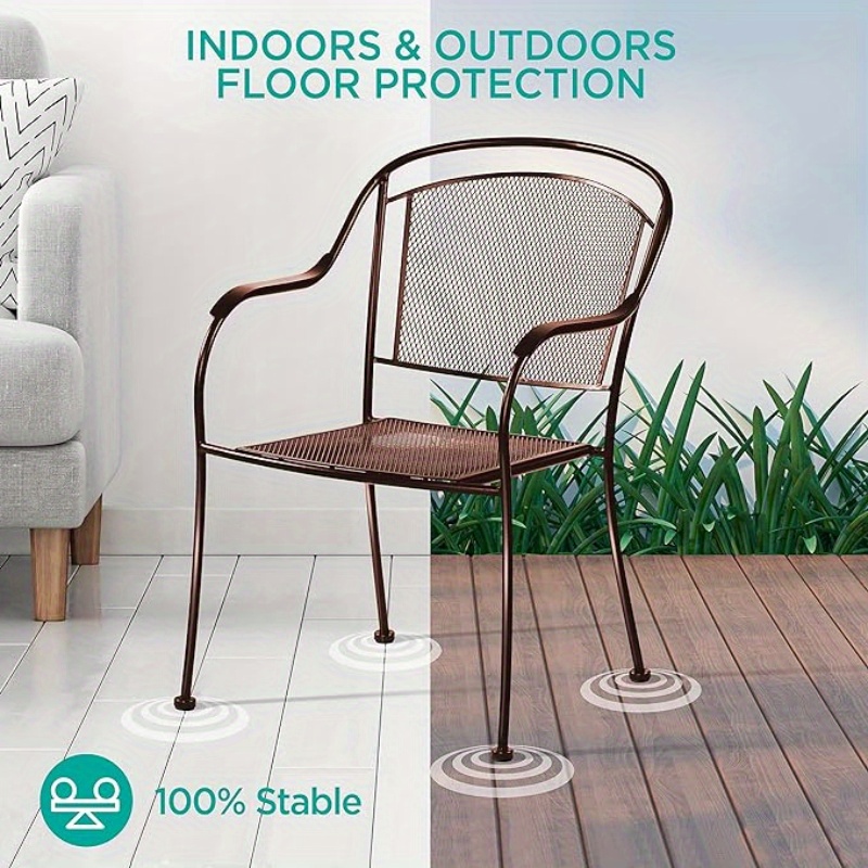 plastic feet for wrought iron chairs