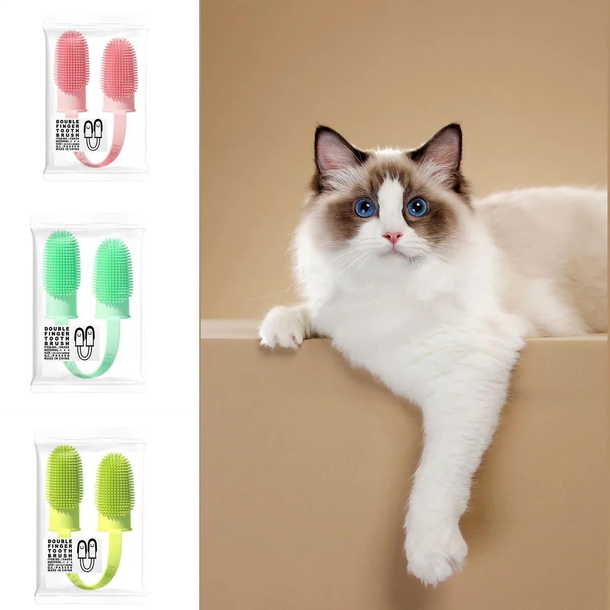 Cat finger toothbrush best sale