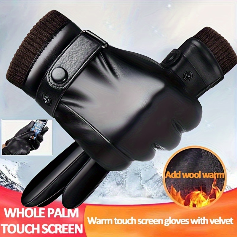 

Touchscreen- Gloves For Men - , Windproof , For Motorcycle & , Fashionable Fingerless ,