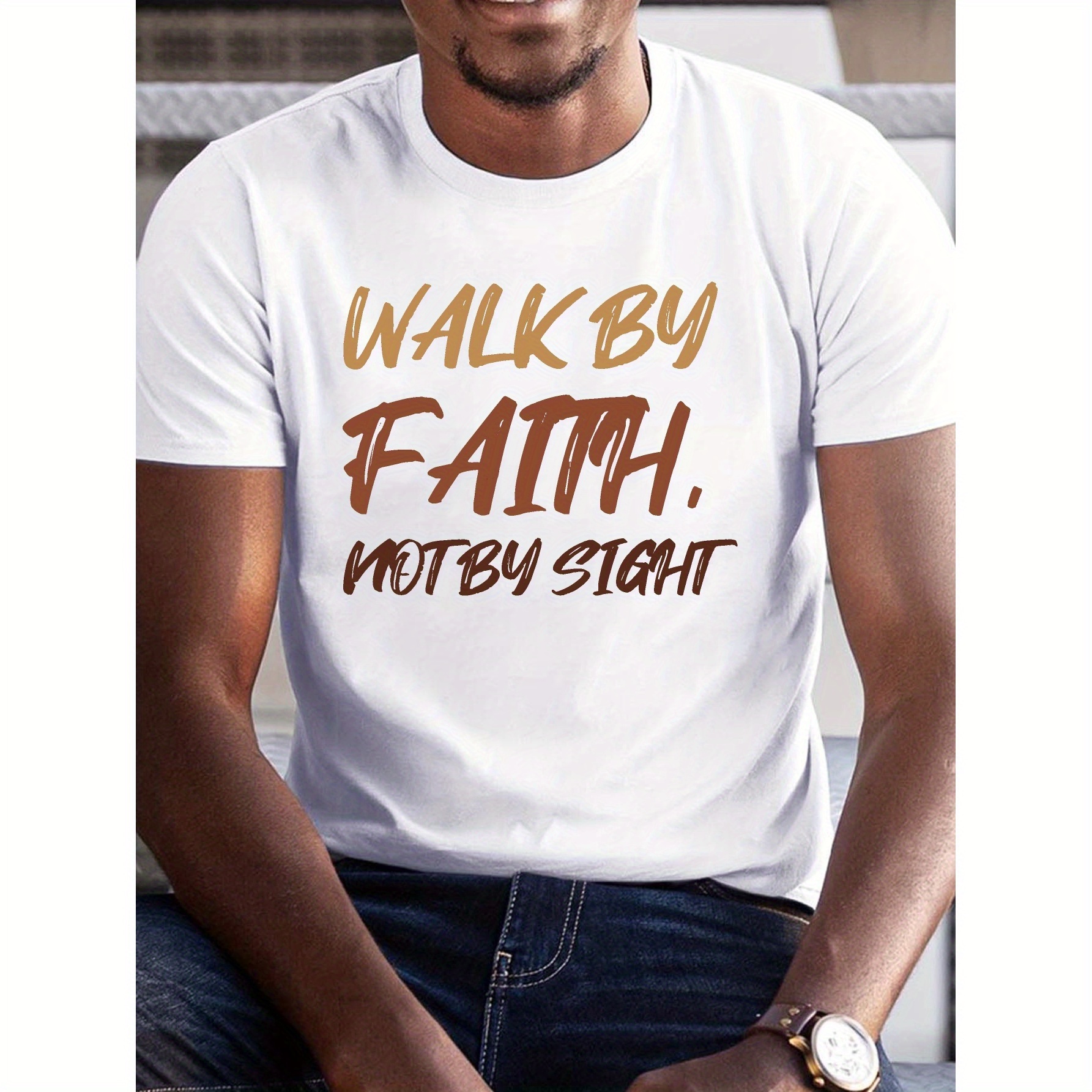 

Faith Sight Pure Cotton Men's Tshirt Comfort Fit