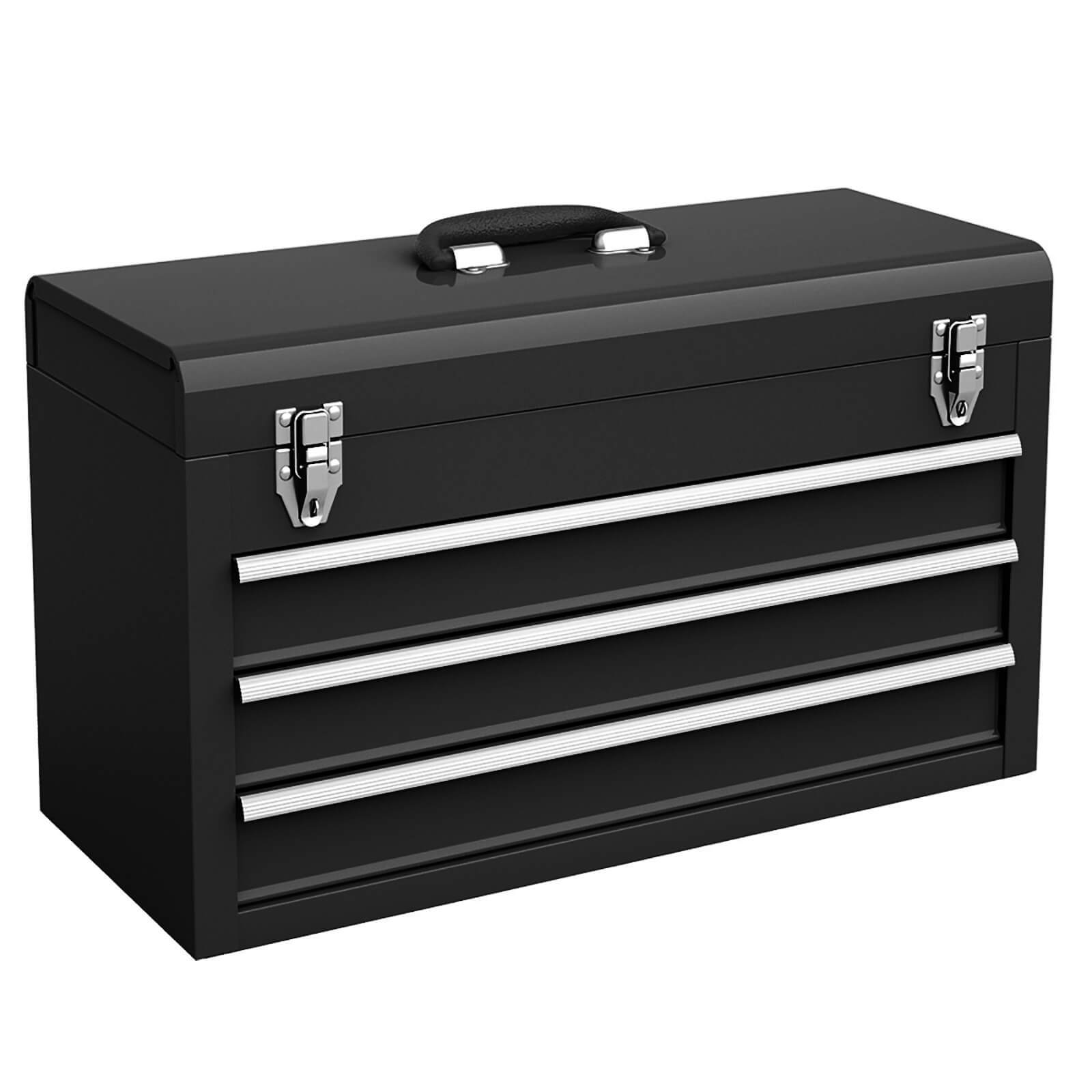 

Multigot Portable Tool Chest Box Storage Cabinet Garage Mechanic Organizer 3 Drawers