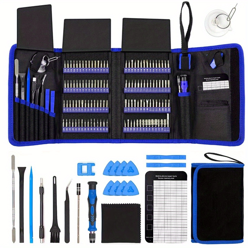 TEMU 142pcs Precision Screwdriver Kit, A Professional Tool Set For Repairing Computers, Laptops, Tablets, And Gaming Consoles