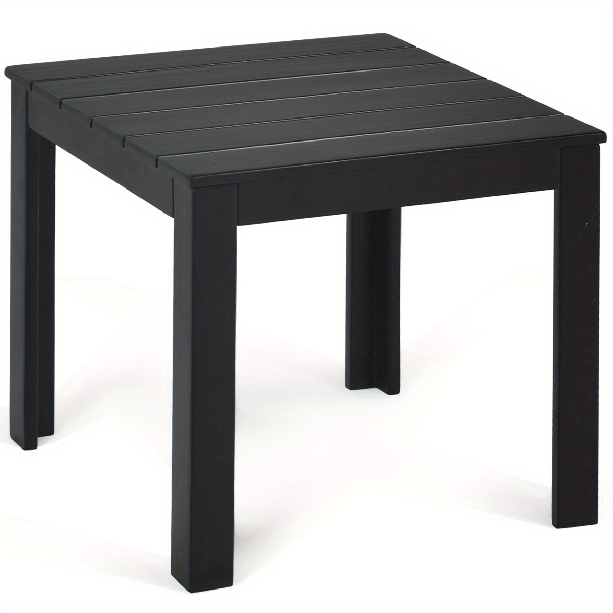 

Maxmass Wooden Square Side End Table Patio Coffee Bistro Table Indoor Outdoor Black