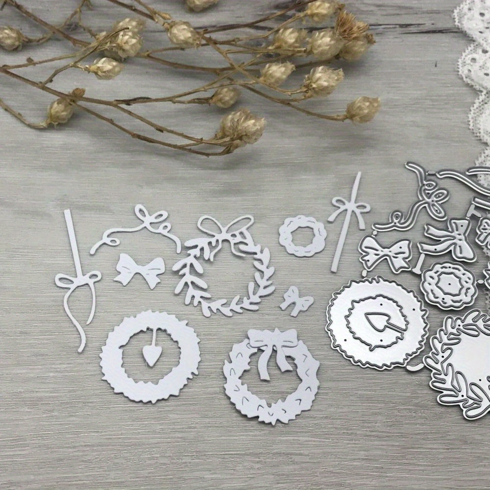 

1pcs Metal Cutting Dies Cut Die Mold Christmas Wreath Decoration Scrapbook Paper Craft Blade Punch Stencils Dies