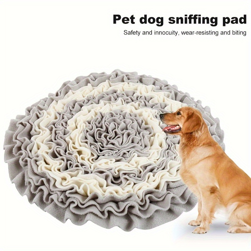 

Dog Snuffle Mat For - Durable Polyester Pet Sniffing Pad For Slow Feeding & Brain Stimulation - Machine Washable Training Toy For Enhanced Canine Intelligence & Foraging Skills