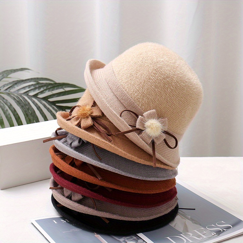 womens adjustable bucket hat lightweight warm winter hat - Temu display picture 3