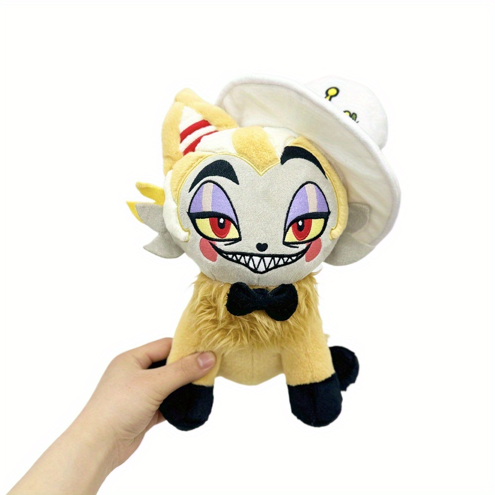 Hazbin Angel Dust Meow Plush, 9.8in Cute Hazbin Animation Hotel Character Plushies Figure Doll, Soft Stuffed Toys for Children Adults, Birthday, *