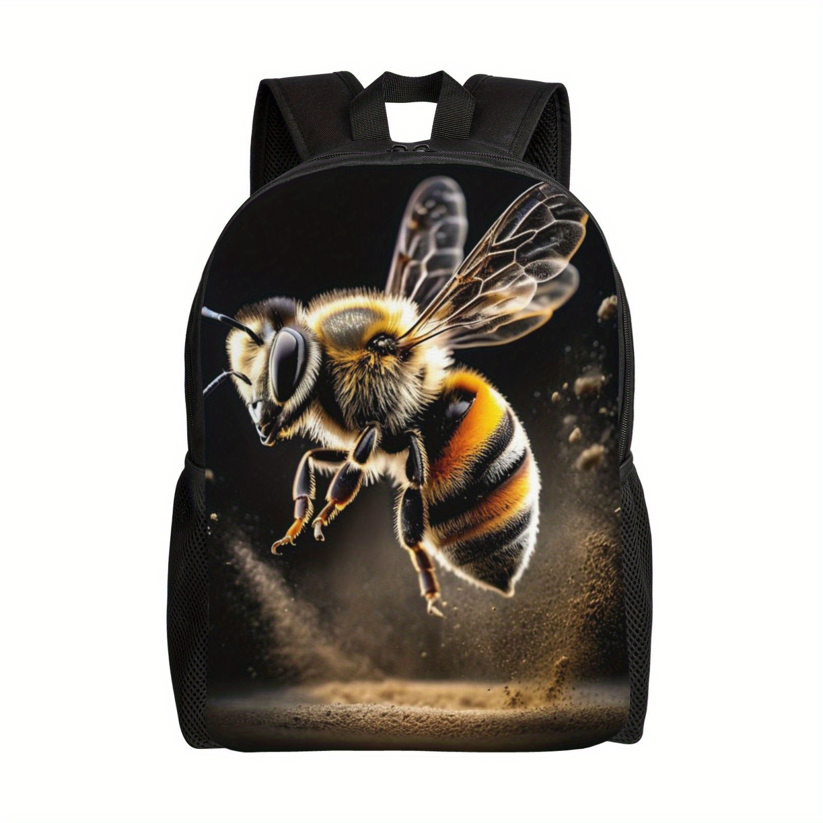 

Cute Bees Casual Backpack, Lightweight Shoulder Bag For Men And Women, Large Capacity Computer Laptop Bag Book Bag For Work Travel Office College