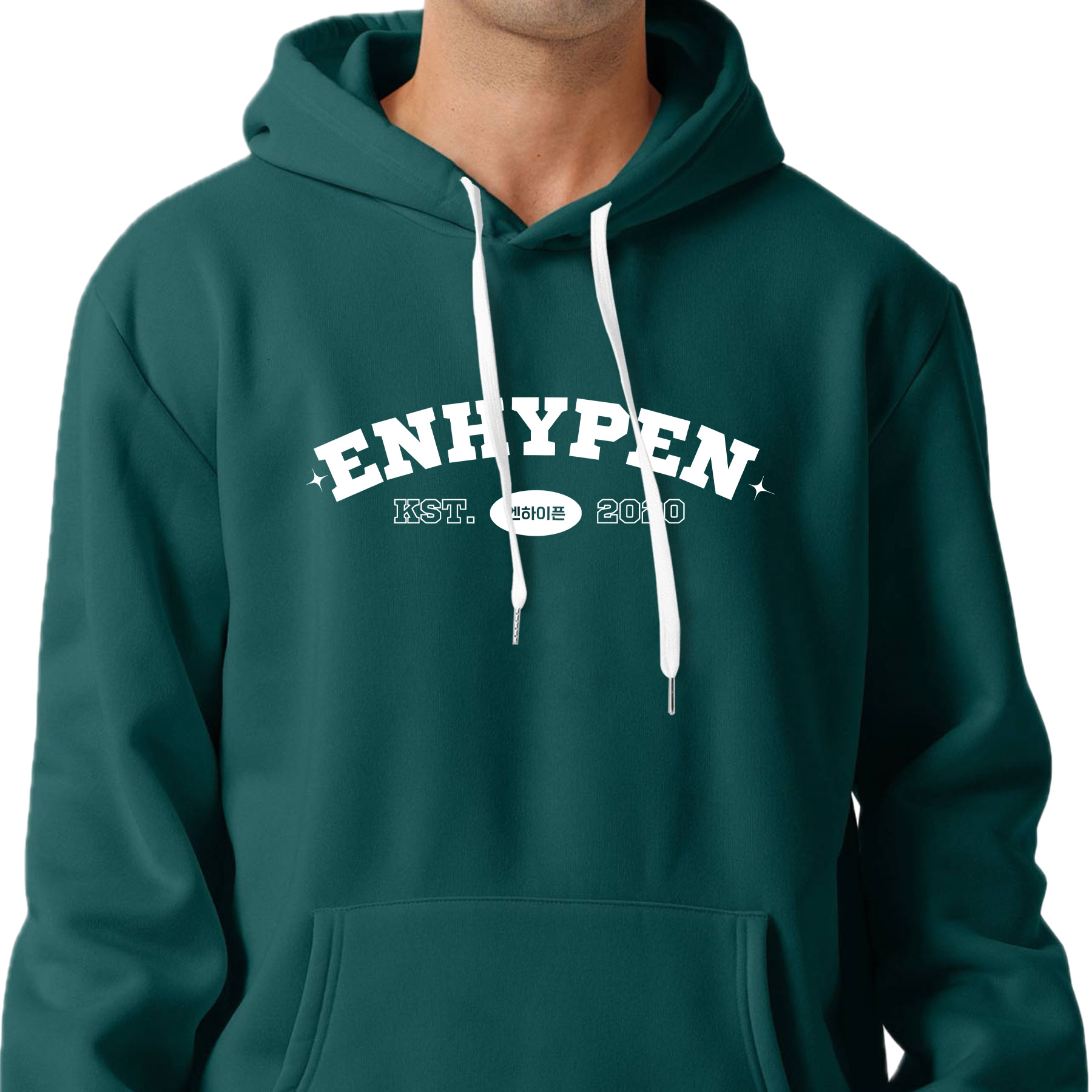 

2020 Print Men's Fashion Solid Color Fall Winter Fleece Hoodie