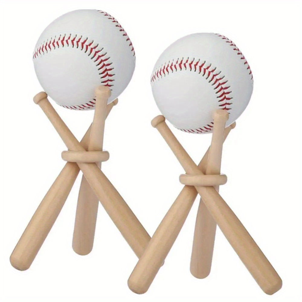 

3pcs Set Wooden Bat Display Stands - , -to-use For & , For Exhibitions