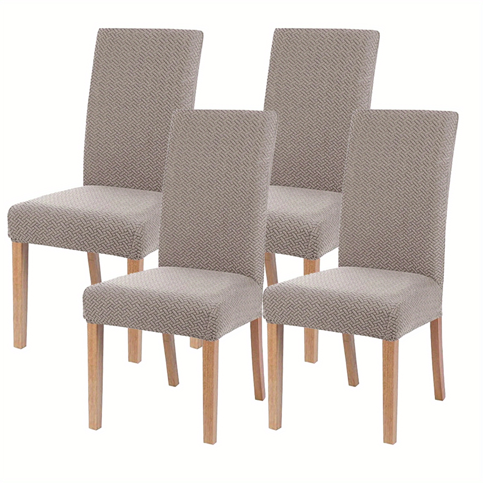 Image of Long Grid Plush/high-quality Chair Cover Durable And Wear-resistant//elastic Fabric/pet-friendly/standard Fit Chair Cover
