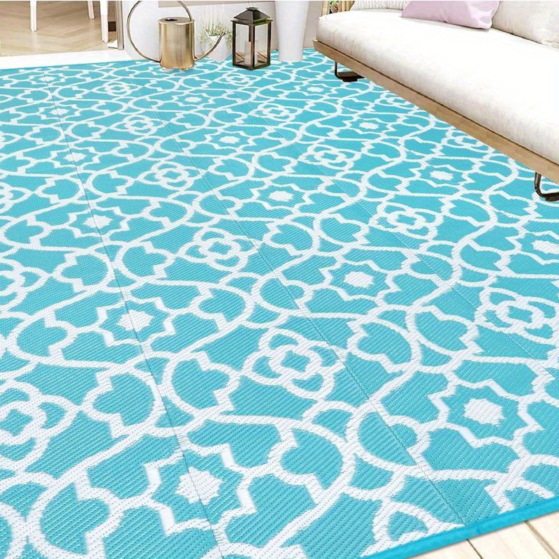

Outdoor Rug 6'x9' For Patios Waterproof Clearance Reversible Patio Mat Plastic Straw Rug Rv Camping Mat Outside Area Rug Carpet For Camping Rv, Porch, Deck, Balcony, Camper, Backyard