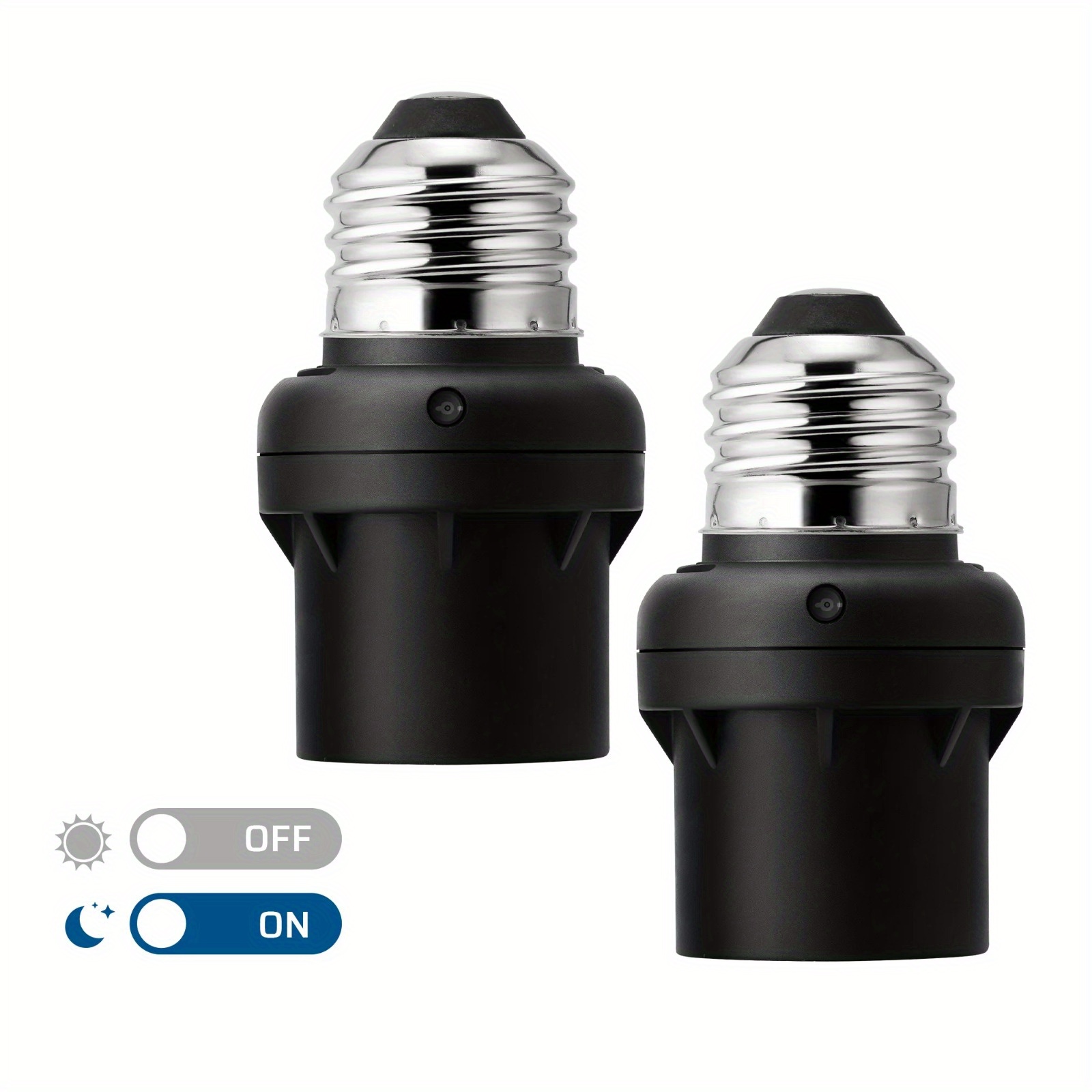 TEMU Douille DEWENWILS avec détecteur de lumière du à l' E26/E27, compatible avec les ampoules à /LIL/LED/halogènes (lot de 2)