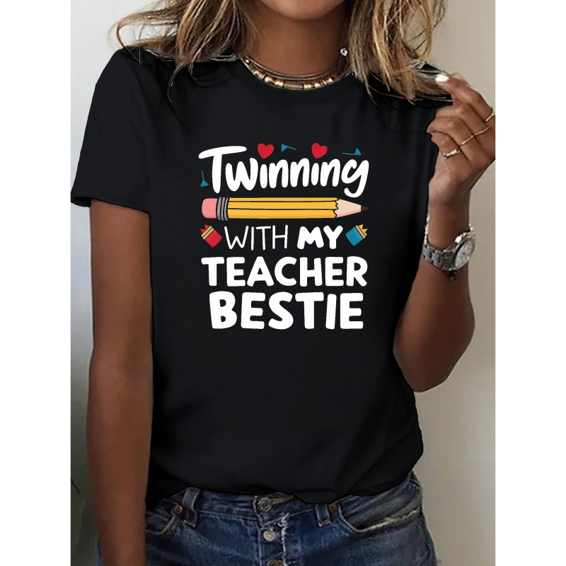 

Twinning Teacher Pure Casual Women's T-shirt Comfort Fit