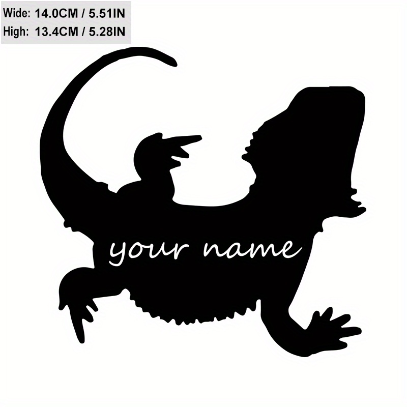 

【custom】 Black Custom Bearded Dragon Decal Sticker