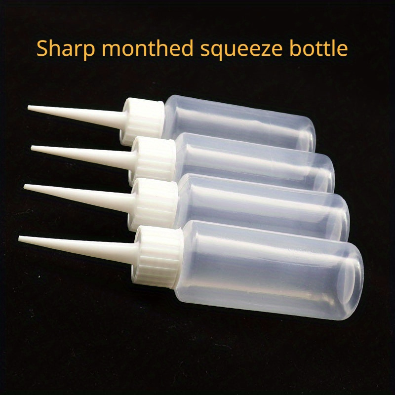 

4pcs 1.69oz Plastic Bottles Pigment Bottles Squeeze Bottle Liquid Dispensing