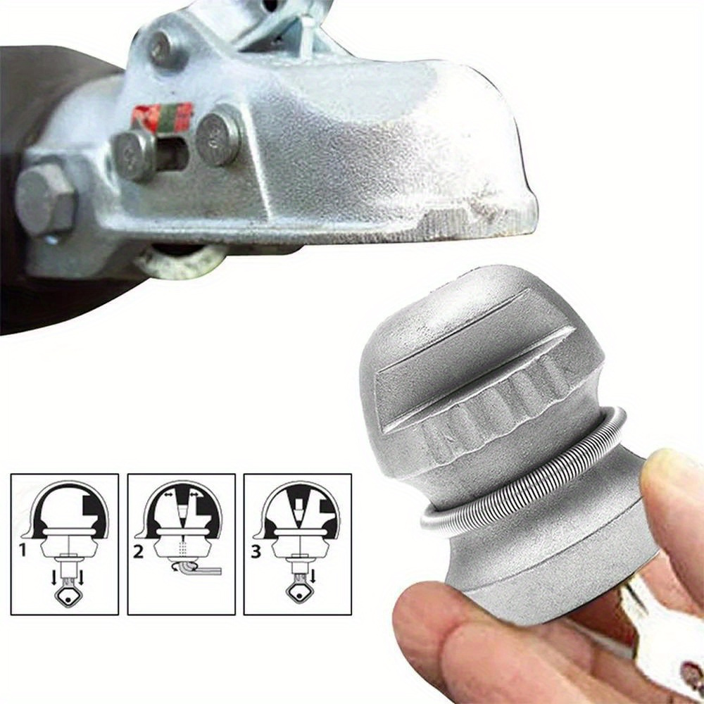 

1pcs Universal Trailer Hitch Coupler Lock, Zinc Alloy Tow Ball Security Lock For