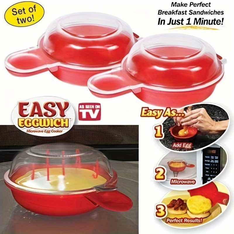 

Egg Cooker - Red & Clear, For And Restaurant