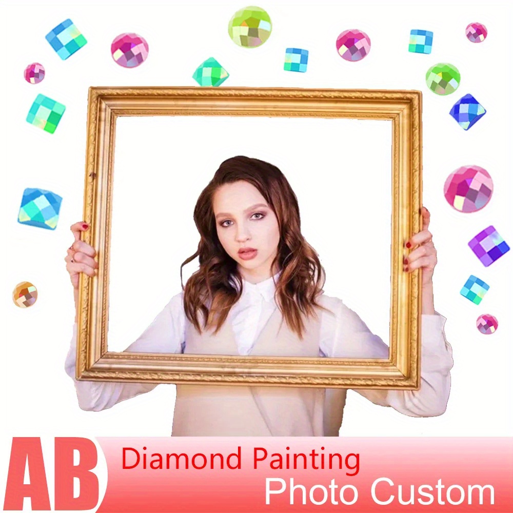 

Custom Photo Diamond Painting Kit By Huacan - 5d Diy Full Square/round Rhinestone Mosaic Craft, Personalized Handmade Gift (3-5 Ab Colors) Diamond Painting Kits New Diamond Painting Kits