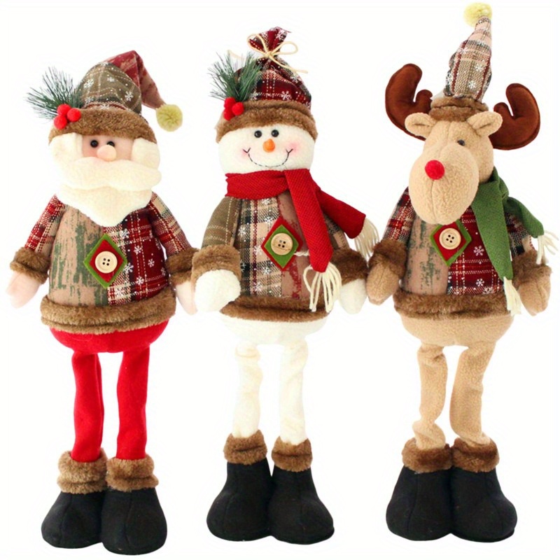 

Christmas Cute Creative Plush Doll Vivid Appearance Soft Cute Figurine For Christmas Home Decoration