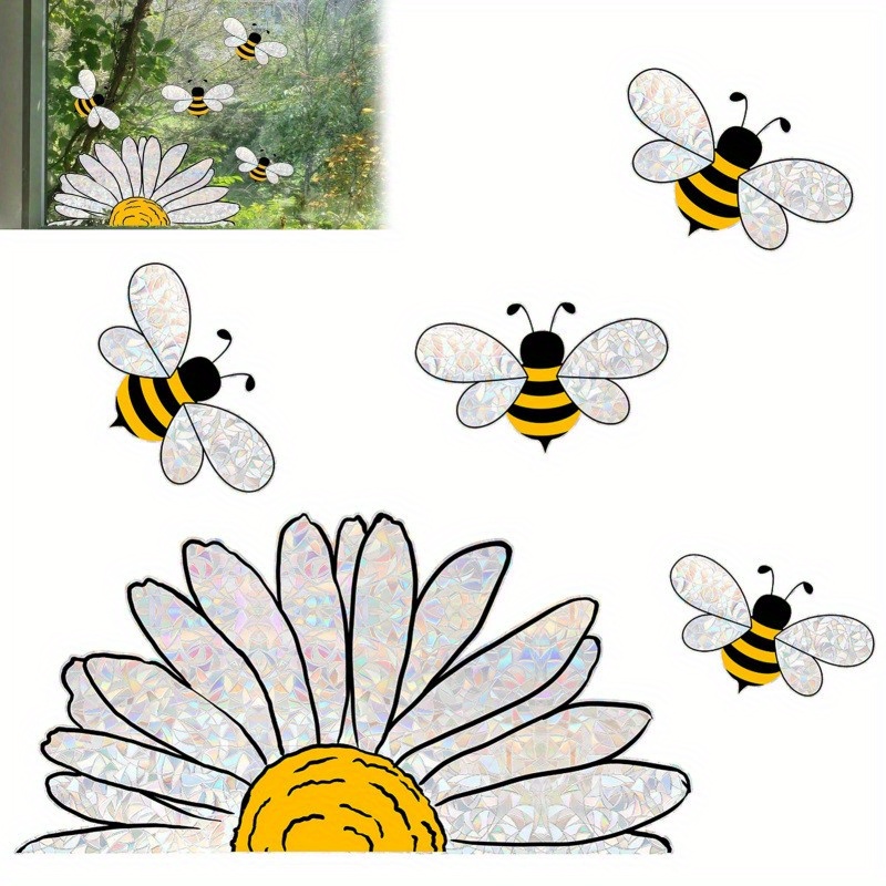 

Bees Style Glass Sticker Diy Wall Decals For Home Office Classroom